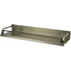 Eneroid Küchenregal, Gewürzboard, 50 cm, Edelstahl gebürstet, Küchen Organizer, Silber