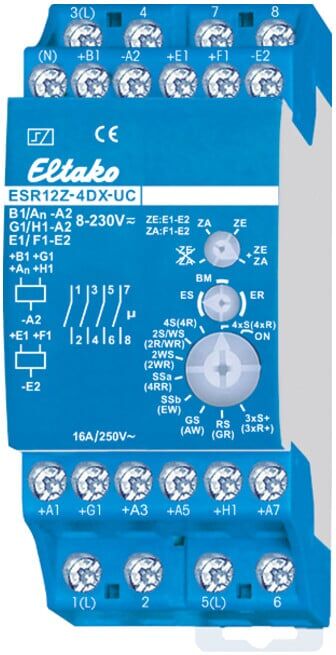 Eltako Interrupteur à impulsion ESR12Z-4DX-UC (21400301)