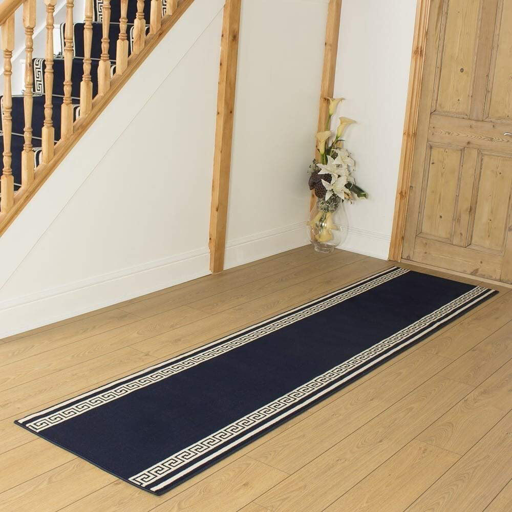 World Menagerie Agincourt Indoor Area Rug Blue Rectangle 150cm x 70cm