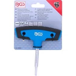 BGS Ölablassschrauben-Spezialprofil-Schlüssel für VAG - 9060