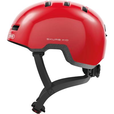 Fahrradhelm ABUS "Skurb Kid" Gr. S, rot, Helme, S Kopfumfang: 45cm - 50cm, glänzend, unifarben