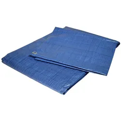Plastikplane 2 x 3 m Blau Polyethylen 80g/m2TECPLAST