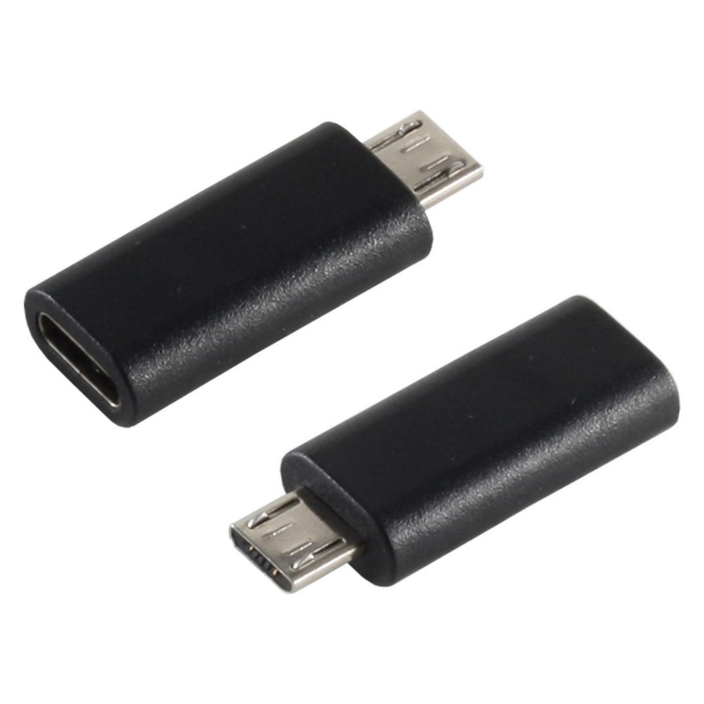 S-Conn 14-05019 USB 2.0 MicroB USB 3.1 C Schwarz Kabelschnittstellen-/adapter (USB 2.0) (14-05019)