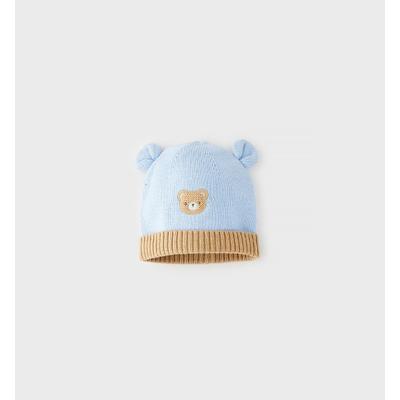 Outdoorhut MINIBANDA "BABY BOY ACCESSORIES", Jungen, Gr. 46, blau, Baumwolle, Hüte