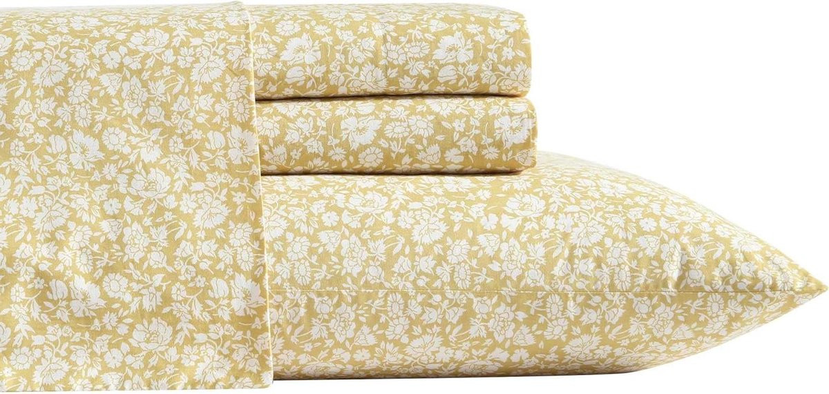 Katoenen Percal Lakenset Kingsize - Goud - OEKO-TEX Gecertificeerd