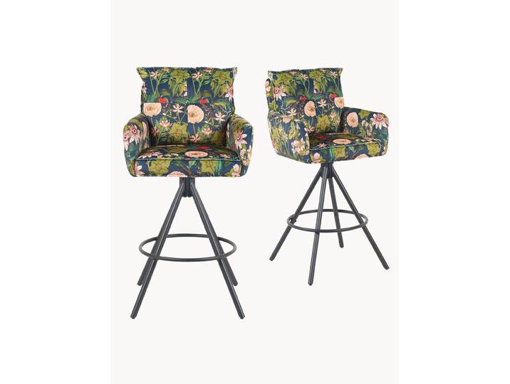 Barhocker Kira 2er-Set - Cord oder Samt