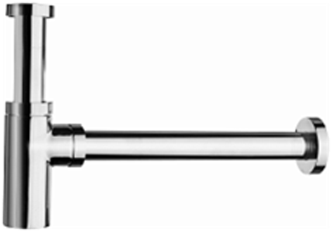 Neuesbad Design-Flaschensiphon chrom, rund DFSR