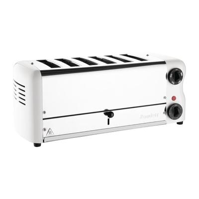 Rowlett Toaster Weiß 6 Schlitze mit 2 zusätzlichen Elementen und Sandwichkäfig