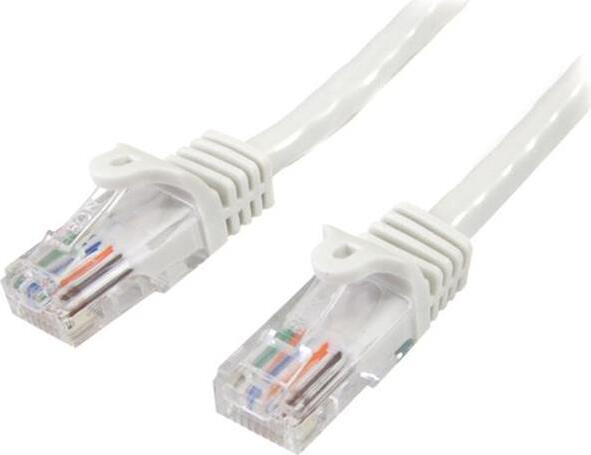StarTech.com Cat5e Ethernet-netwerkkabel, snagless, RJ45 naar RJ45, Wit, 5 meter