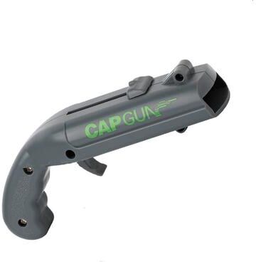 Uplifted Trends Cap Gun Beer Bottle Opener Portable Beverage Drinking Opener Cap Launcher For Parties And Kitchens green