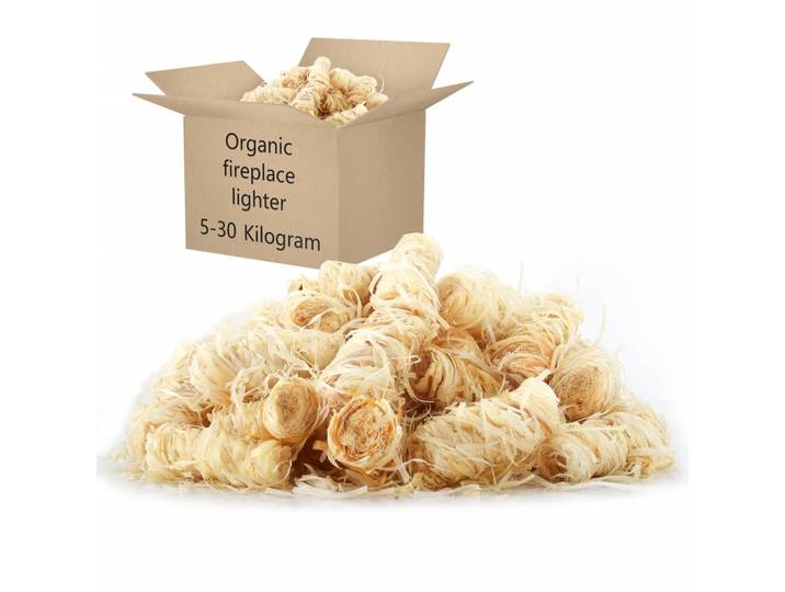 vidaXL Feueranzünder Bio-Anzünder 10 Kg, Naturfarben, Naturmaterialen, 30x44 cm, Grills