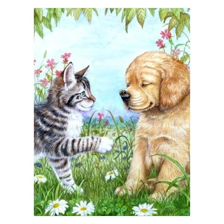 Norimpex Diamantmosaik - Kätzchen und Hund (NO-1008290)