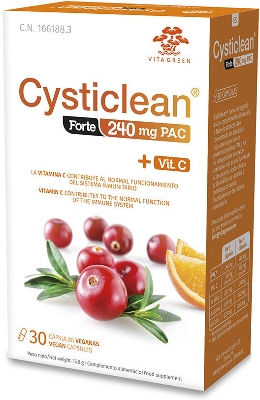 Cysticlean Forte con Pac y Vit C y Arándano Rojo cápsulas 30 u