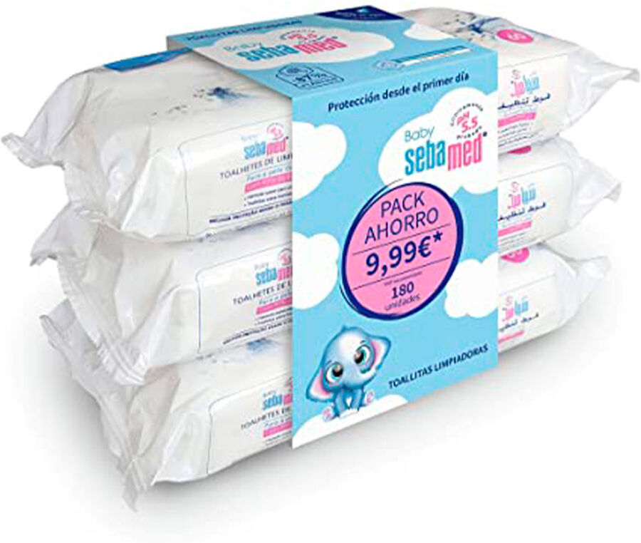 Sebamed Baby Toallitas Limpiadoras lote 3 x 60 pz