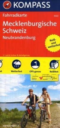 Mecklenburgische Schweiz - Neubrandenburg: Fahrradkarte. GPS-genau. 1:70000 (KOMPASS-Fahrradkarten Deutschland) - Preis vom 09.10.2026 07:28:09 h