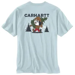 Carhartt Herren T-Shirt Hammy Outdoor 107269 Relaxed Fit Early Fog S