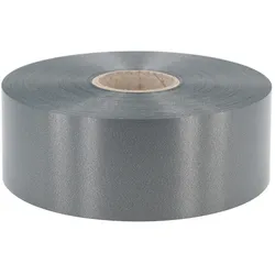 Star 100m Geschenkband Ringelband 50mm wasserfestes Kunststoff Dekoband Polyband zum Basteln Weihnachtssterne Autoschleifen Schleifenband Maibaum Anthrazit