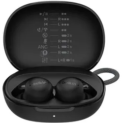 Belkin Soundform Isolate Noise Cancel. In-Ear schw. AUC017hqBK (ANC, 8 h, Kabellos), Kopfhörer, Schwarz