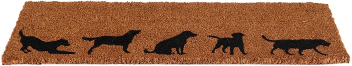 Esschert Design Deurmat Honden Breedte: 75 cm, Diepte: 25 cm