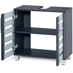 bonprix Waschbeckenunterschrank, grau, Gr.60x62 cm, Schicker Stauraum fürs Bad: Waschbecken-Unterschrank Ted