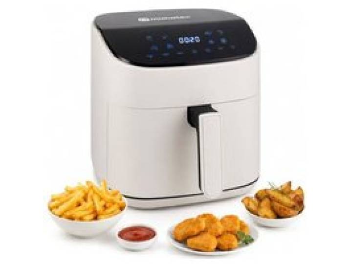 Friteuse à air - M MIMOTEC - Air Fryer White Sara Touch 6 5L - 1600W - 6 5L - Écran tactile 8 menus