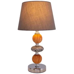 Näve Keramik Tischleuchte "Araga" h: 36cm grau