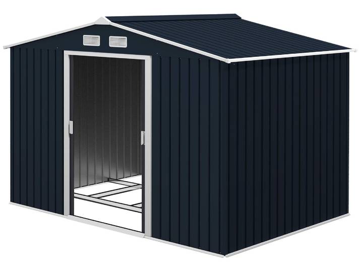 Outsunny Geräteschuppen Gartenschuppen Geräteschuppen Gartenschrank Werkzeugschrank Metall 845-031