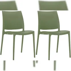 CLP 2er Set Stühle Maya oliv