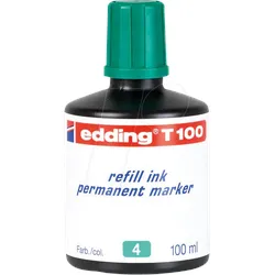 EDDING T100004 - Nachfülltinte, Permanentmarker, T 100, grün