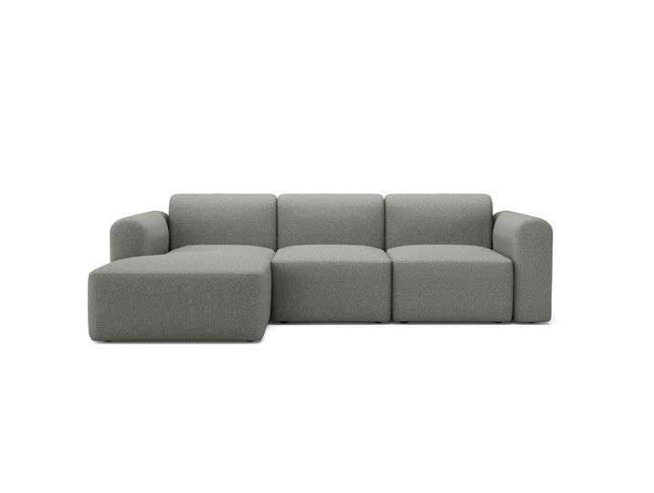 Ecksofa TENKSOM Rund, Relax-Ecke, Big-Sofa, Endless Seating , grau (mittelgrau), B:266cm H:71cm T:152cm, Sofas, Ecksofa, Bezüge wechselbar, Kaltschaum im Sitz, Nordic Swan Ecolabel