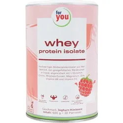 FOR YOU whey protein isolate Joghurt-Himbeere Plv. 600 g