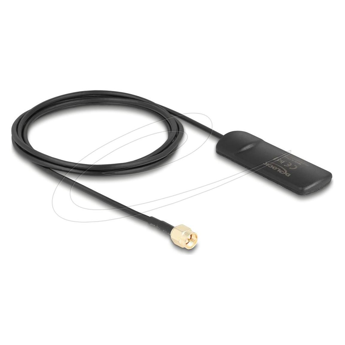 Delock GSM UMTS LTE WLAN 2,4 GHz Antenne SMA Stecker 2 dBi o (3G, 4G, DECT, GSM, WLAN) (12050)