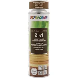 Dupli-color Holzschutzlasur 2in1 Farbe nussbaum dunkel 500ml Spraydose
