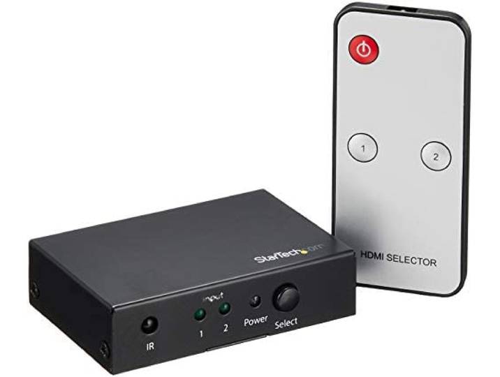 Startech.com Switch Hdmi - 2 Ports - Commutateur Hdmi 2x1 - Ultra Hd 4k 60 Hz