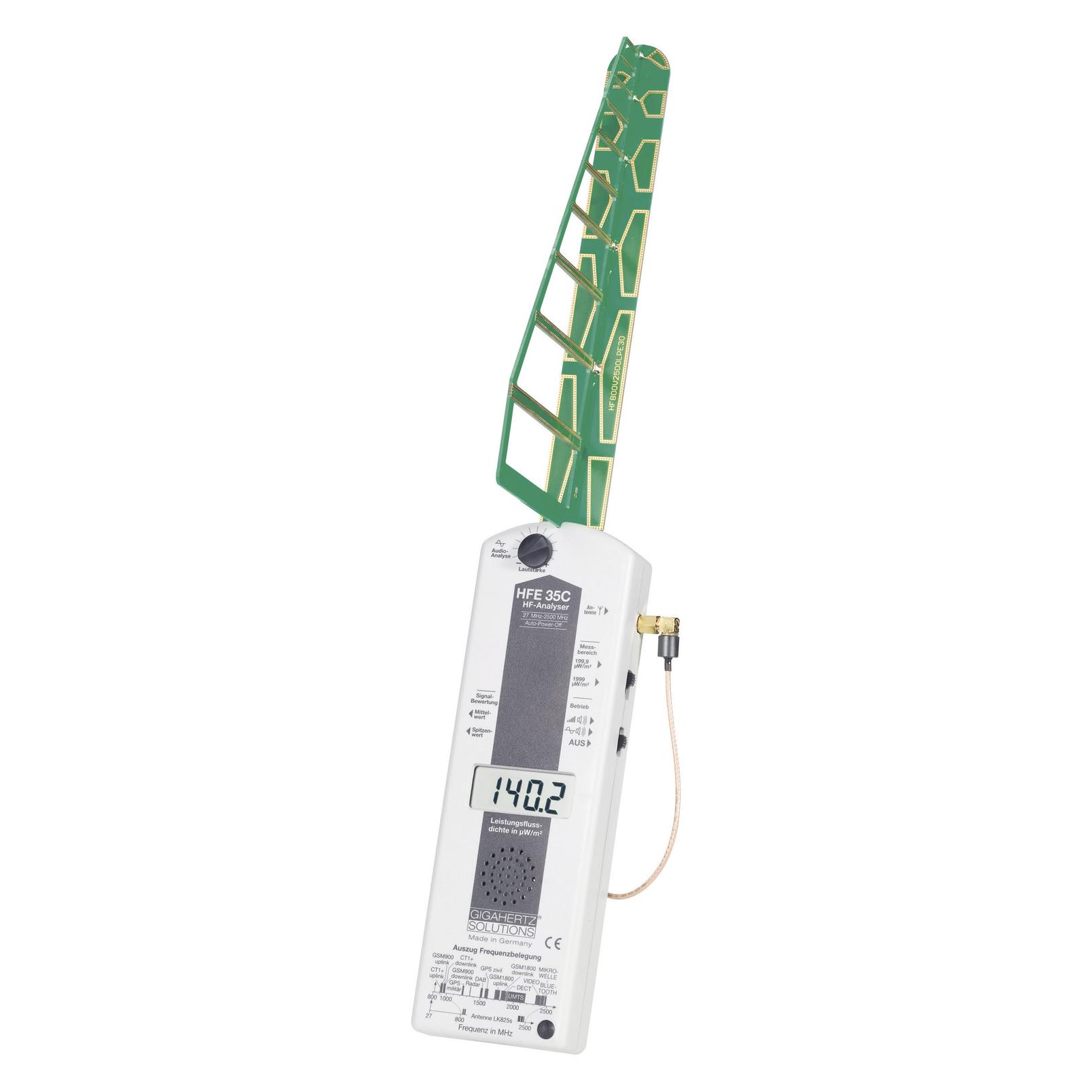 Gigahertz Solutions Hochfrequenz (HF)-Elektrosmogmessgerät H (Elektrosmogmessgerät) (HFE 35C)