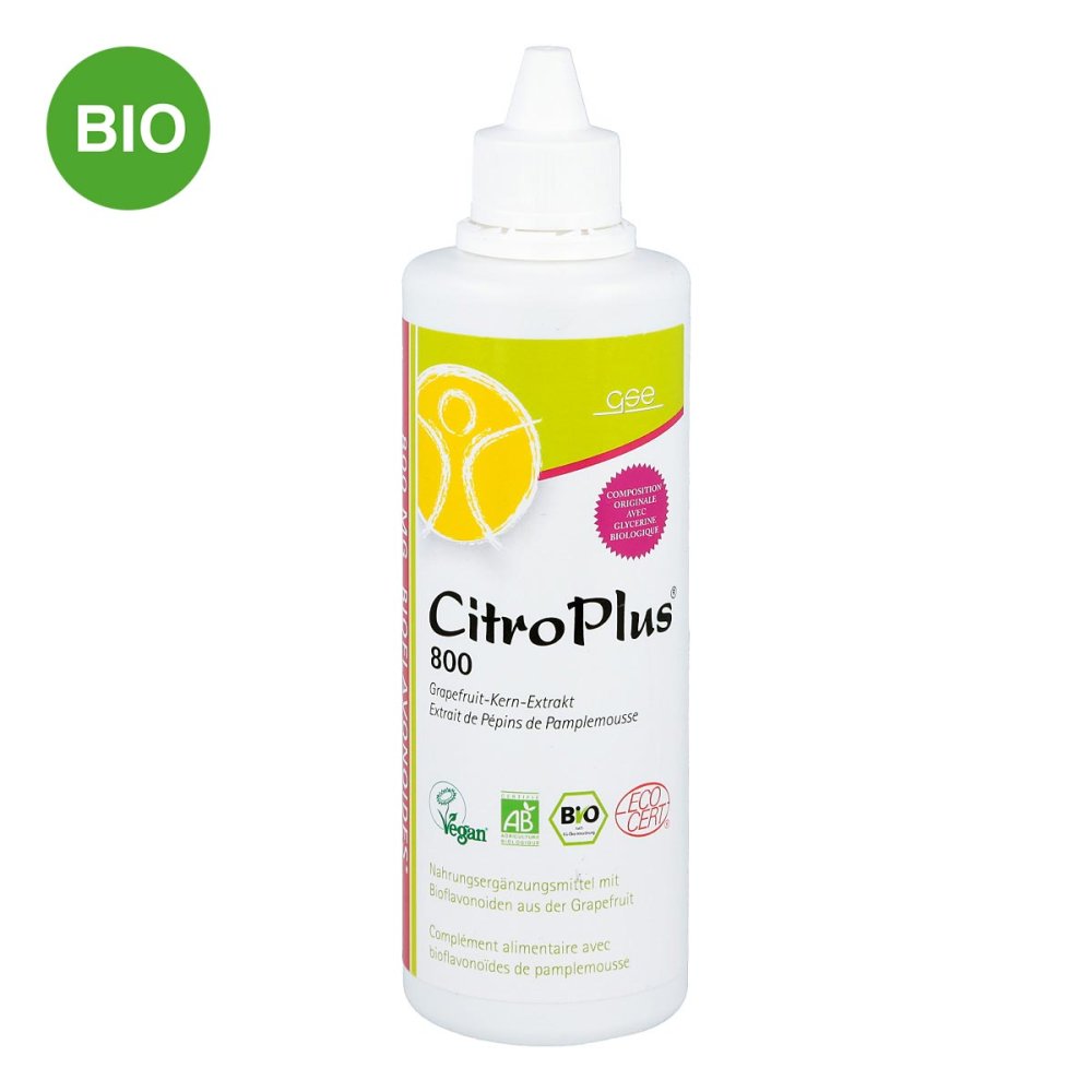 GSE Vertrieb Biologische Nahrungsergänzungs- & Hei Citroplus 800 Bio Grapefruit Kern Extrakt Liquidum 09004695