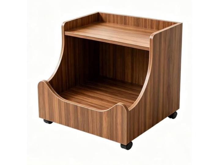 Katzenhaus Beistelltisch, Nachttisch mit Katzenbett, Haustiermöbel Katzenbett Nachttisch, Holz Beistelltisch, Haustiermöbel für Schlafzimmer, Wohnzimmer & Büro(Walnut,Small)