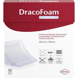 Dracofoam Infekt Haft Schaumst. Wundaufl.10x10cm 10 ST