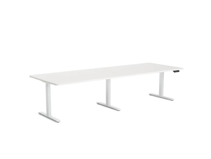 Konferenztisch elektrisch weiss 280 x 100 cm