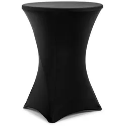 Stehtisch Hochtisch Husse schwarz, rund Cocktail Tischdecke, 80 x 110 cm