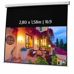 KIMEX - Motorleinwand 2,80 x 1,58m - Format 16:9