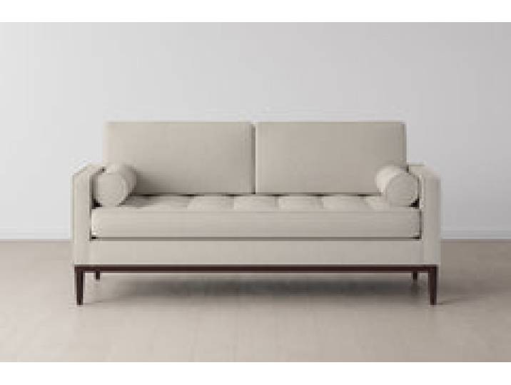 Zweisitzer-Sofa Model 02, Elfenbeinfarbe