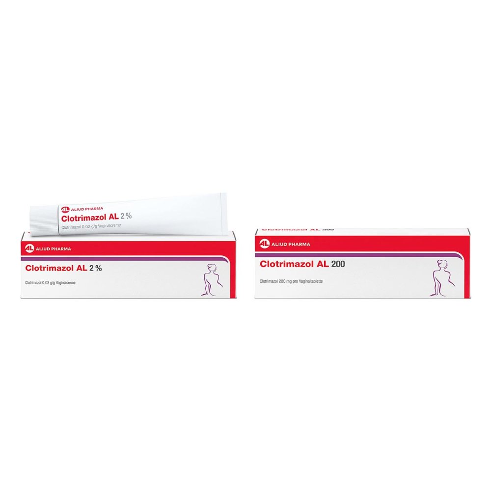 ALIUD Pharma GmbH Clotrimazol AL 200 Vaginaltabletten + AL 2% Vaginalcreme 08107751