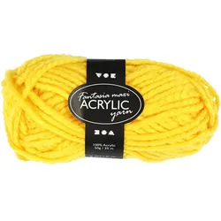 Creativ Company Fantasia Acrylic Yarn, Garn + Wolle, Gelb