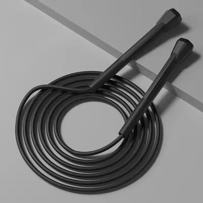 Market Central Professional Speed Jump Rope Lightweight Fitness Training Rope For Sports And Gym black