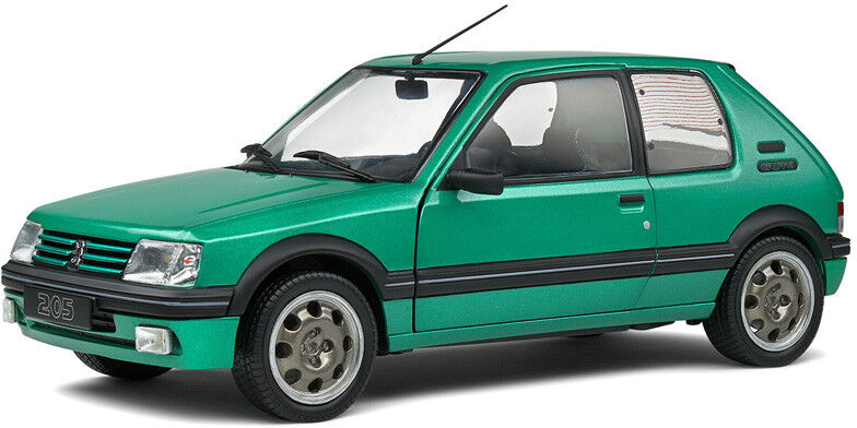 Miniature 1:18 Peugeot 205 GTI griffe vert fluorite 1992 - Solido