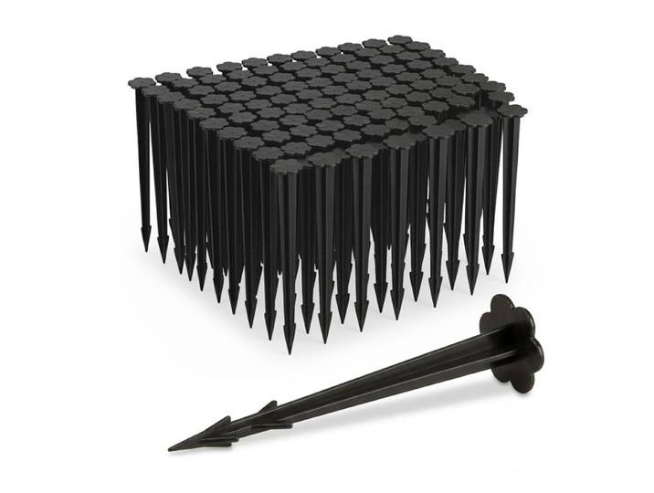 Relaxdays Lot de 200 Piquets de fixation au sol