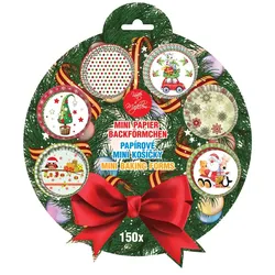 Papier‐Mini‐Muffinförmchen Weihnachten, 150 St.