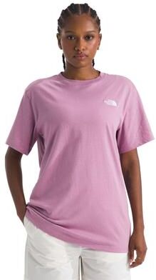The North Face Women's Evolution Simple Dome Relaxed Short Sleeve Tee Athletic in Hushed Lavender, Size Large, Cotton