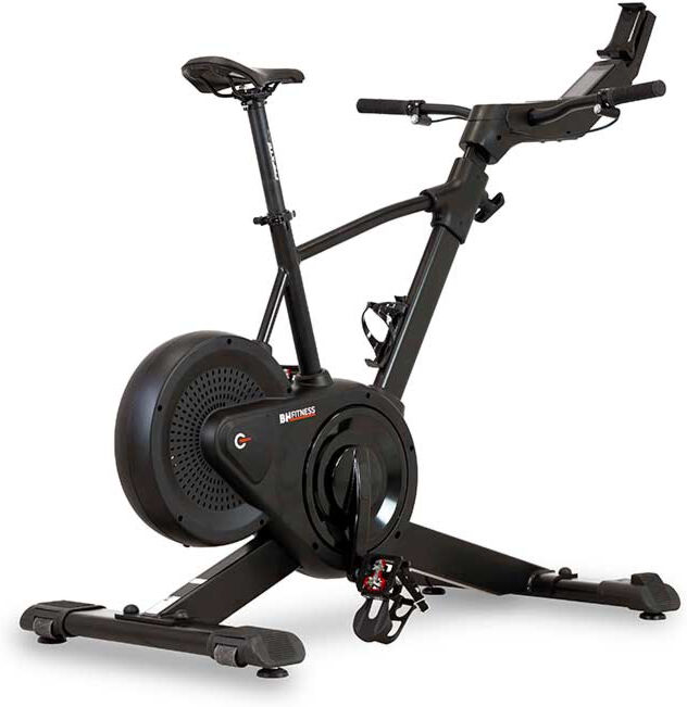 Bicicleta indoor BH Exercycle V2: Smart Bike que oferece uma ergonomía e um feeling postural muito similar à da bicicleta de montanha (MTB)